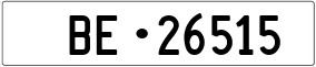Truck License Plate